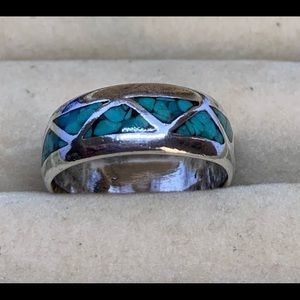 Navajo, Turquoise Gemstone Wedding Band